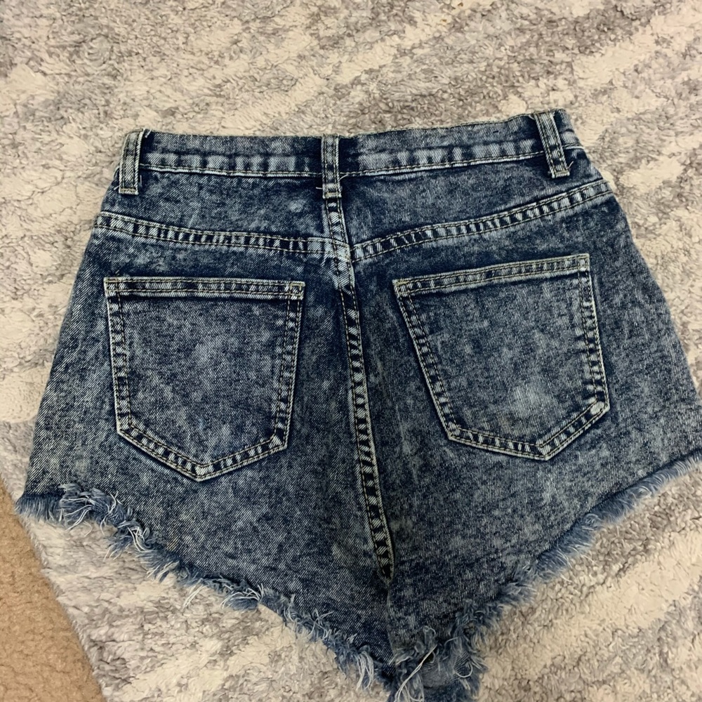 High rise jean shirt